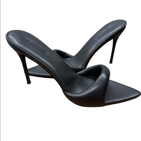 FEMME Los Angeles Saint Slipper Black NWOT - Picture 4 of 6